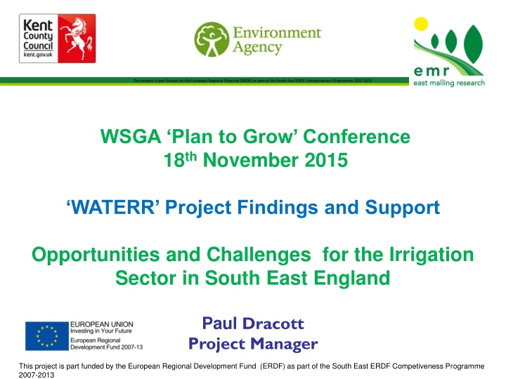 this project is part funded by the european