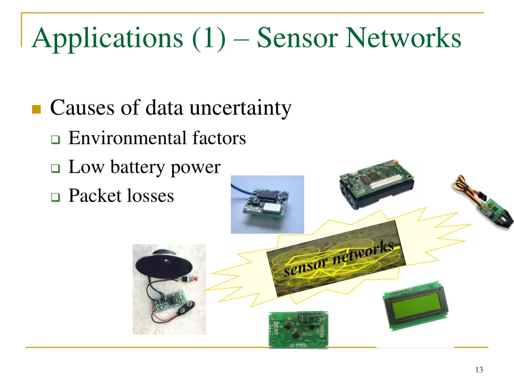 applications 1 sensor networks