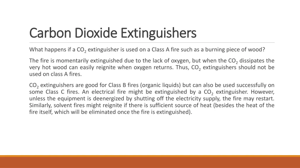 carbon dioxide extinguishers carbon dioxide 1