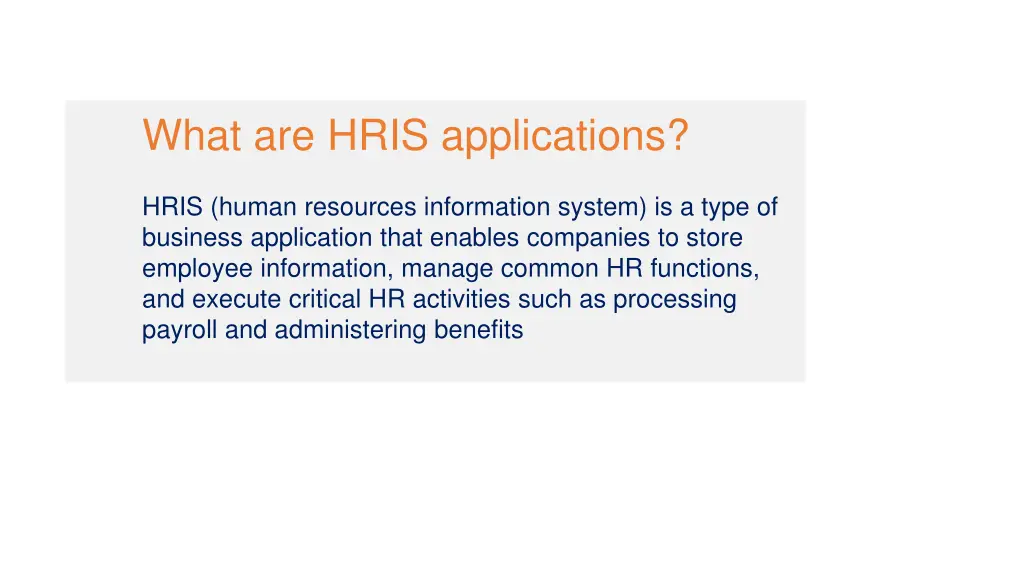 what are hris applications