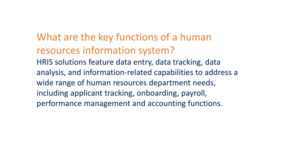 what are the key functions of a human resources