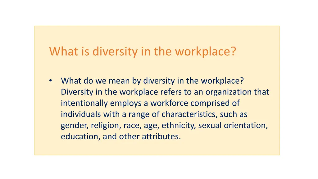 what is diversity in the workplace