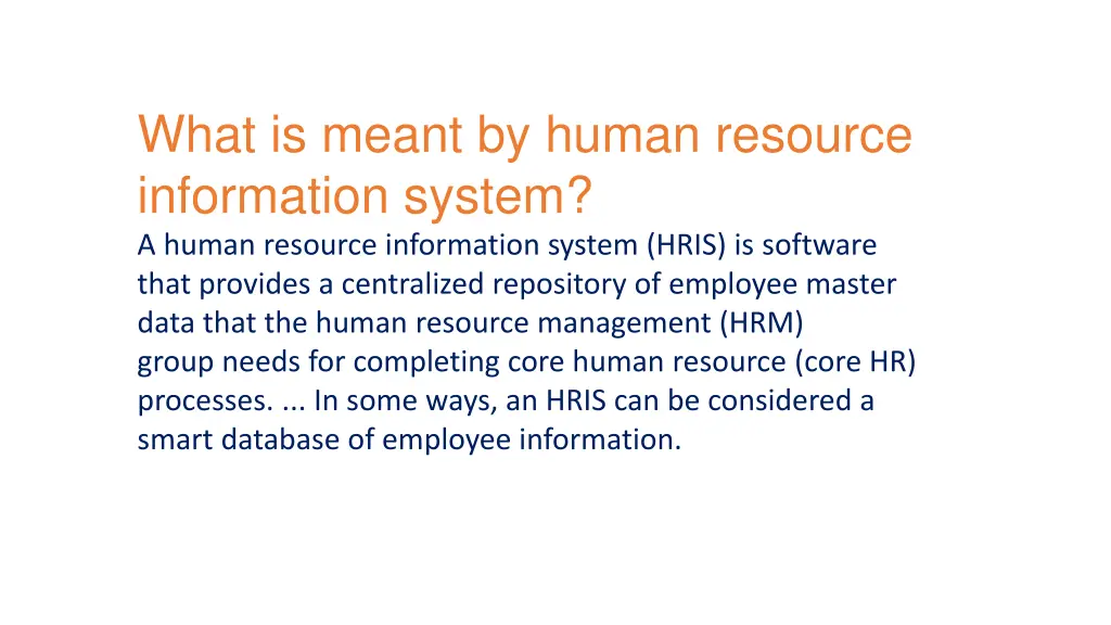 what is meant by human resource information