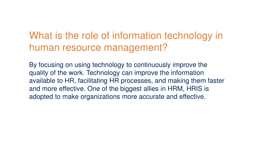 what is the role of information technology
