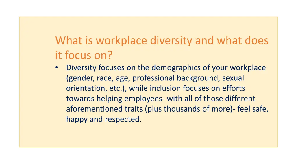 what is workplace diversity and what does