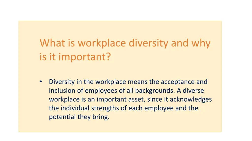 what is workplace diversity