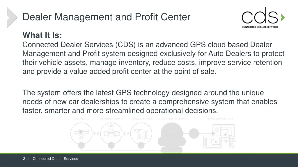 dealer management and profit center 1