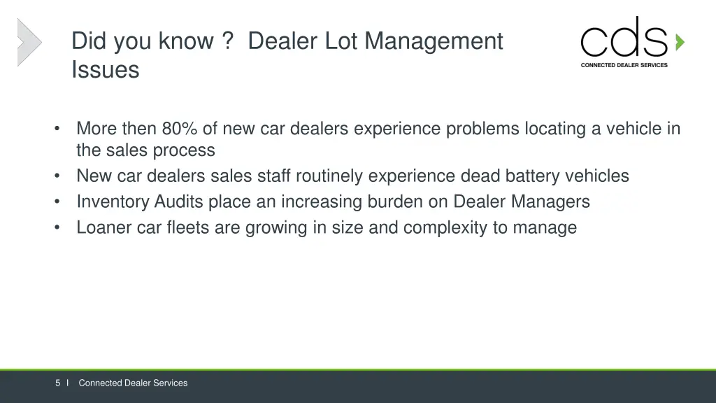 did you know dealer lot management issues