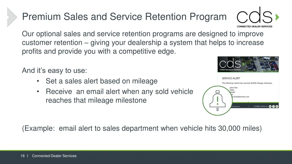 premium sales and service retention program
