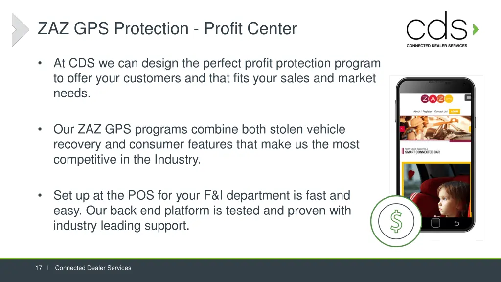 zaz gps protection profit center