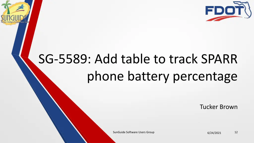 sg 5589 add table to track sparr phone battery