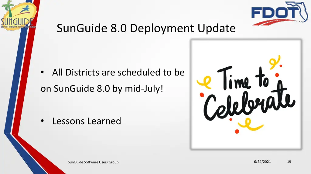 sunguide 8 0 deployment update