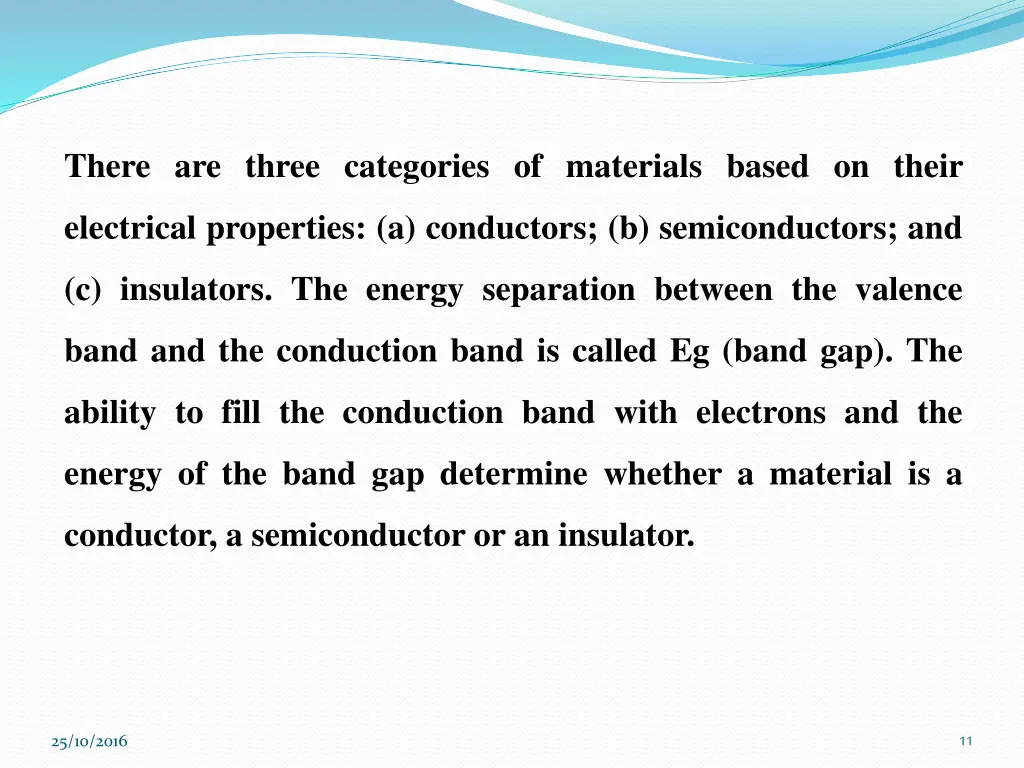 there are three categories of materials based
