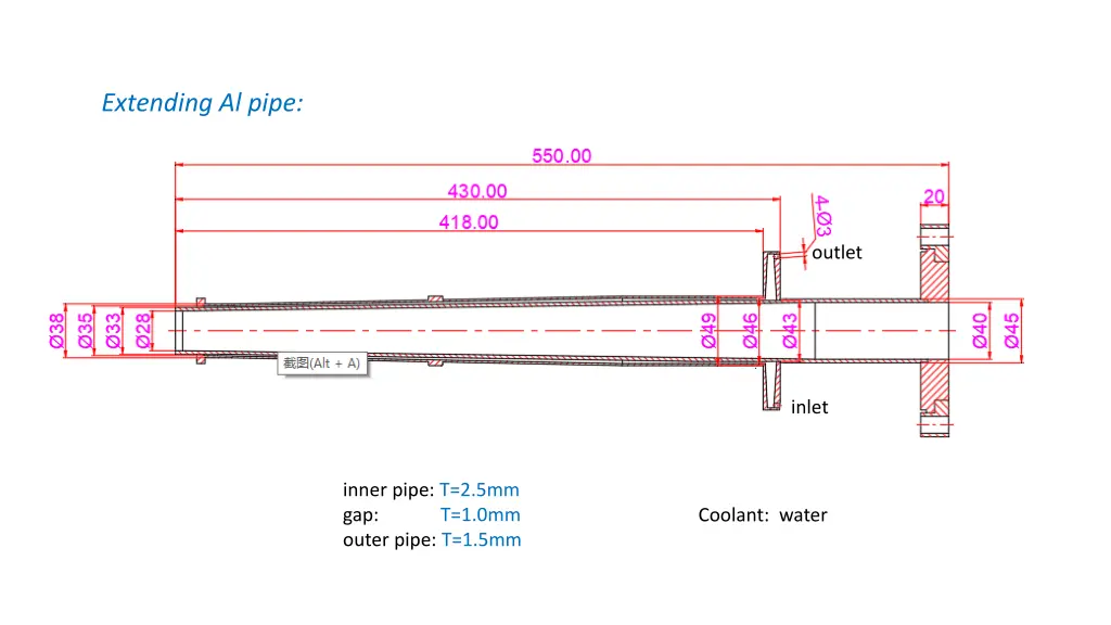 extending al pipe