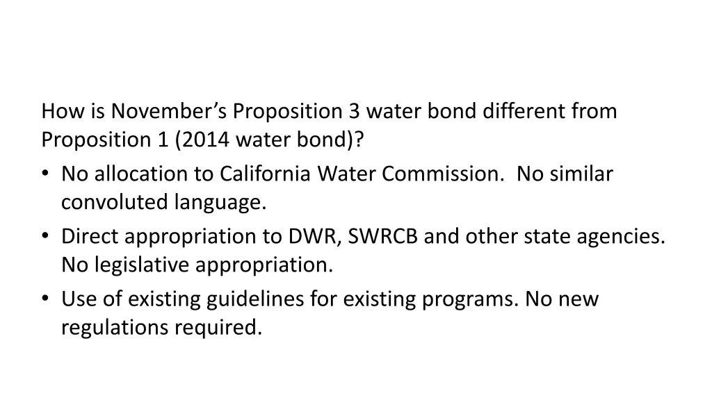 how is november s proposition 3 water bond
