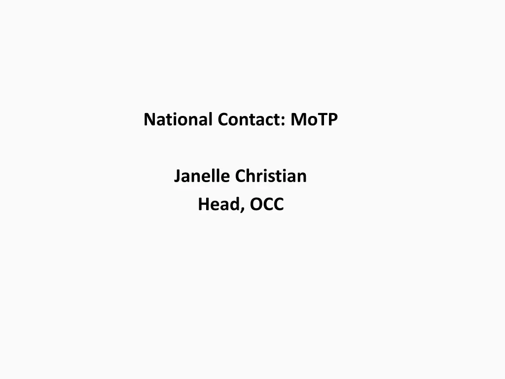 national contact motp