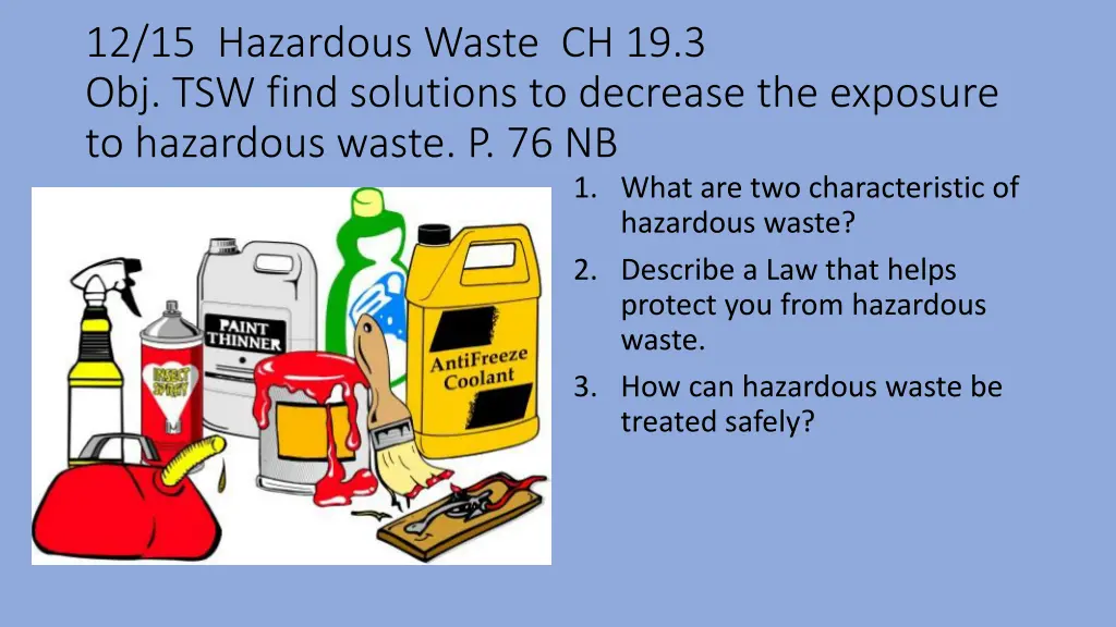12 15 hazardous waste ch 19 3 obj tsw find