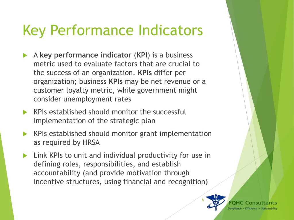 key performance indicators