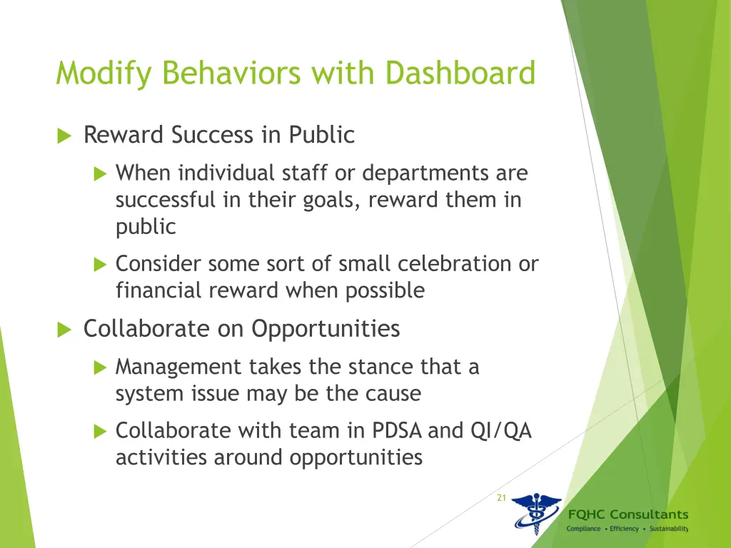 modify behaviors with dashboard 2