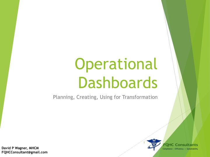 operational dashboards planning creating using