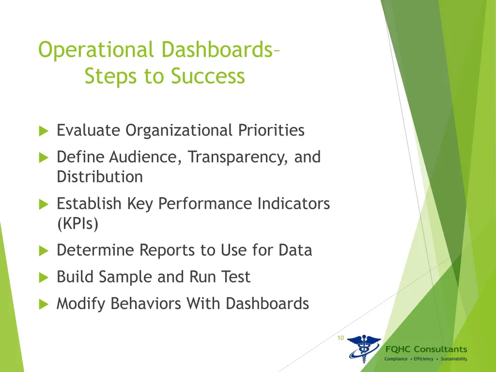 operational dashboards steps to success