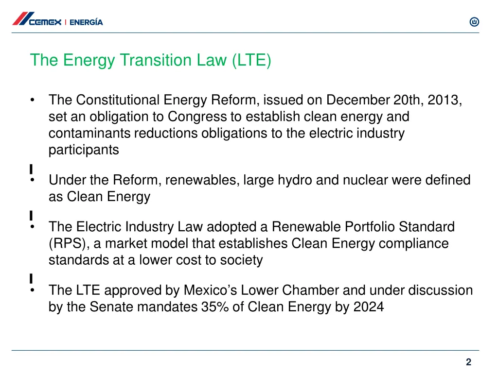 the energy transition law lte