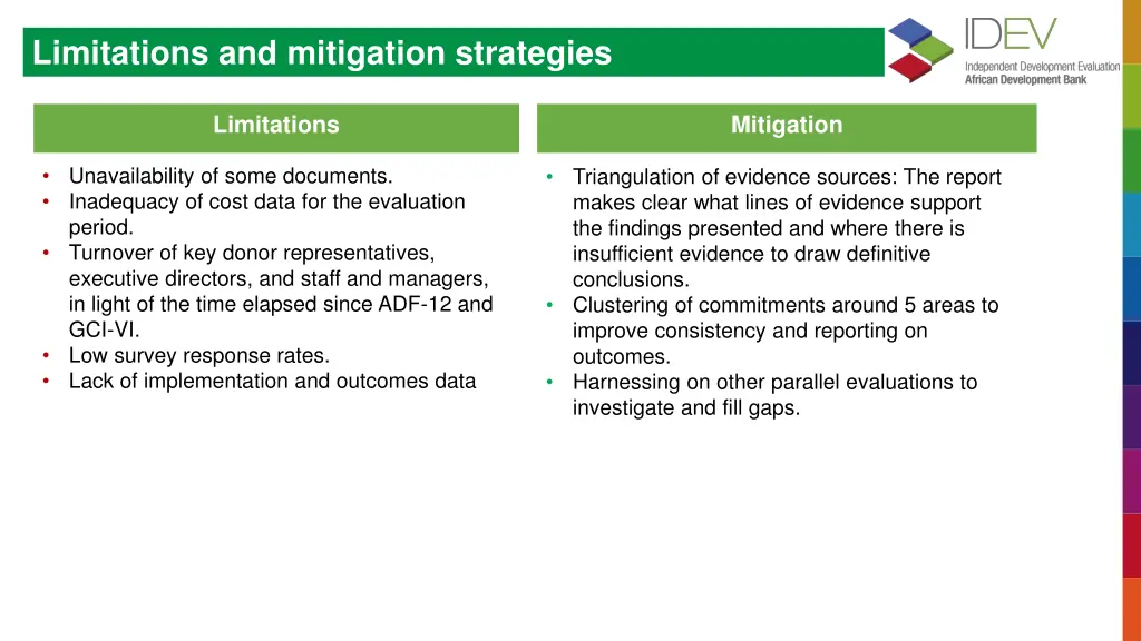 limitations and mitigation strategies