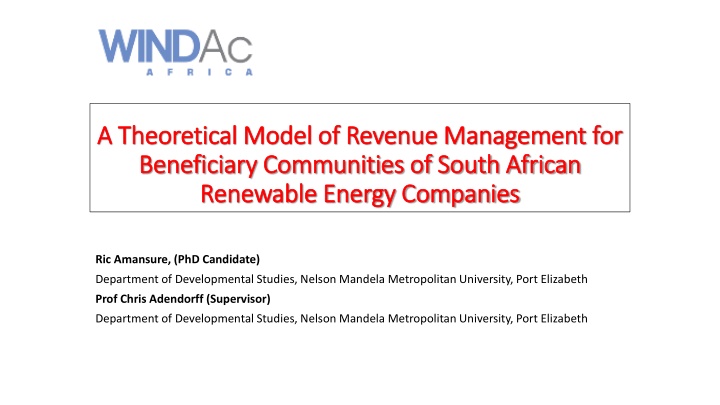 a theoretical model of revenue management