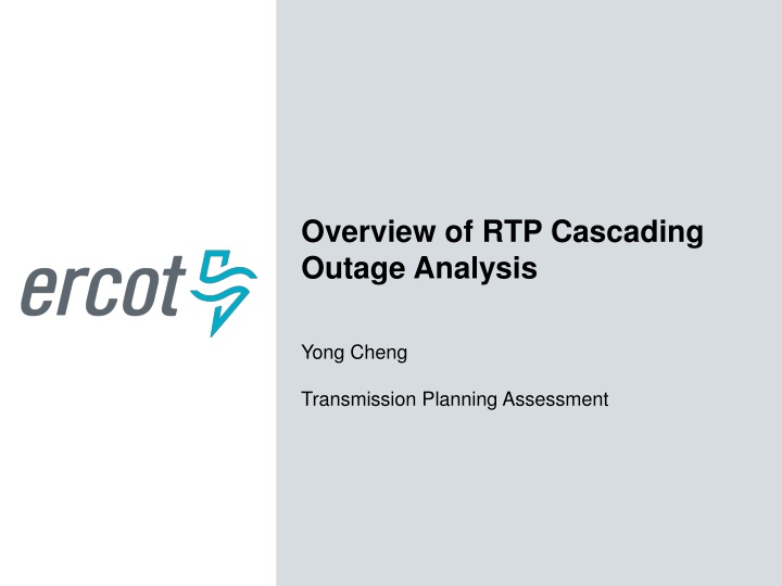 overview of rtp cascading outage analysis
