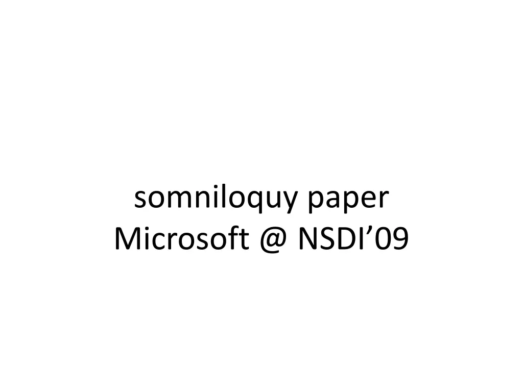 somniloquy paper microsoft @ nsdi 09