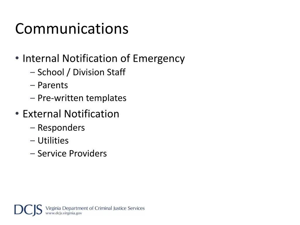 communications