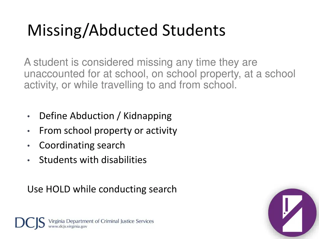 missing abducted students