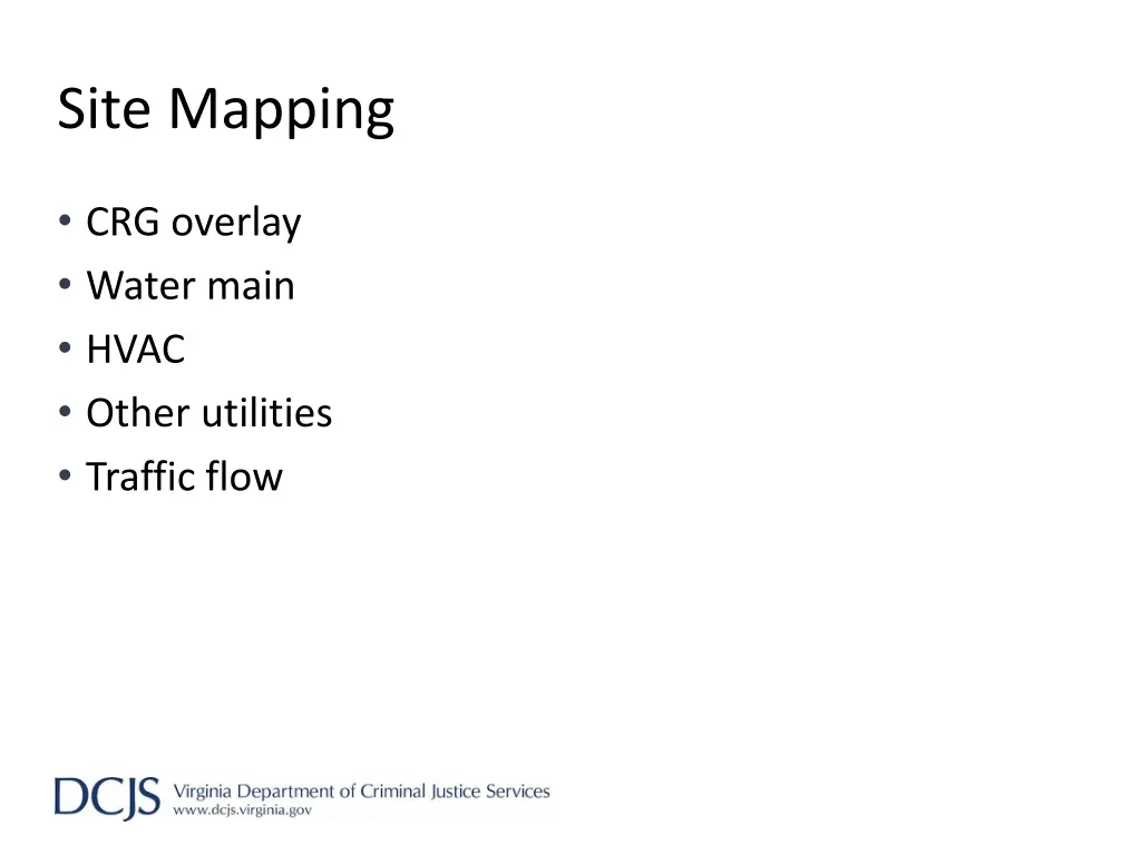 site mapping