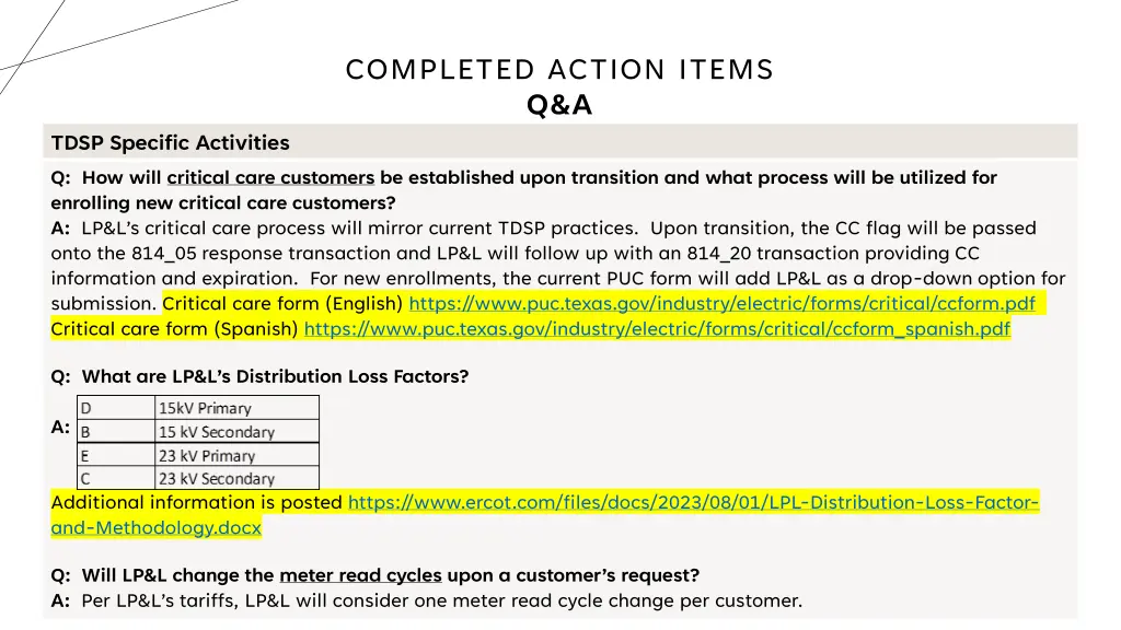 completed action items q a 3