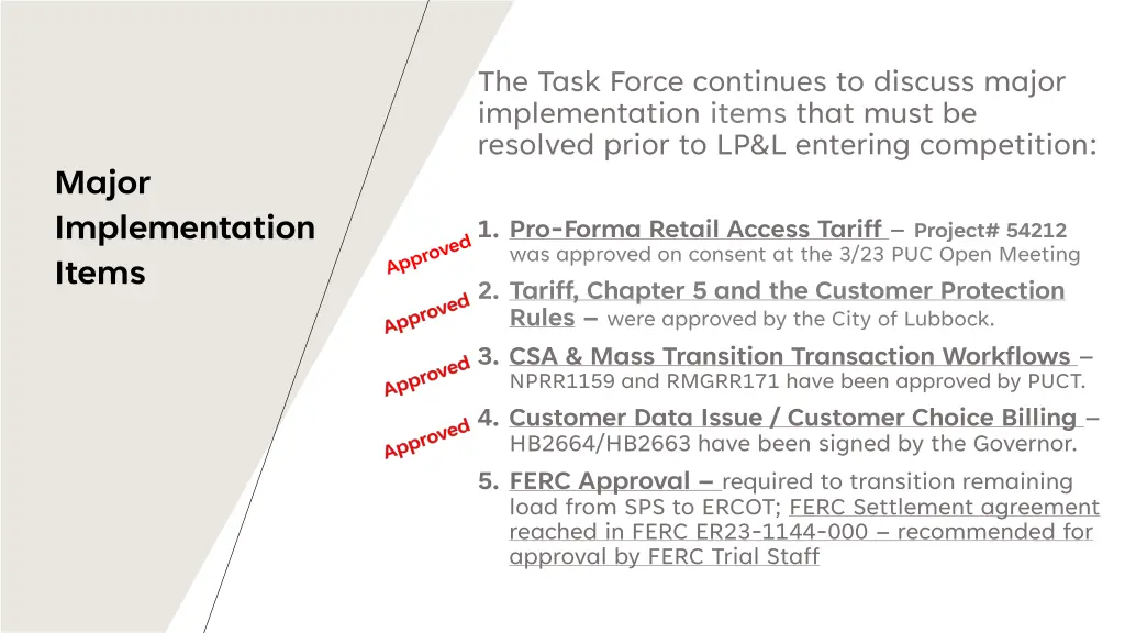 the task force continues to discuss major