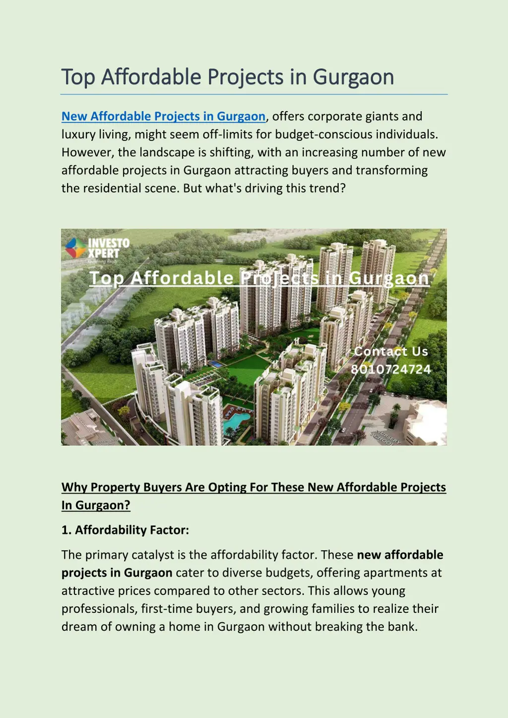 top affordable projects in gurgaon top affordable