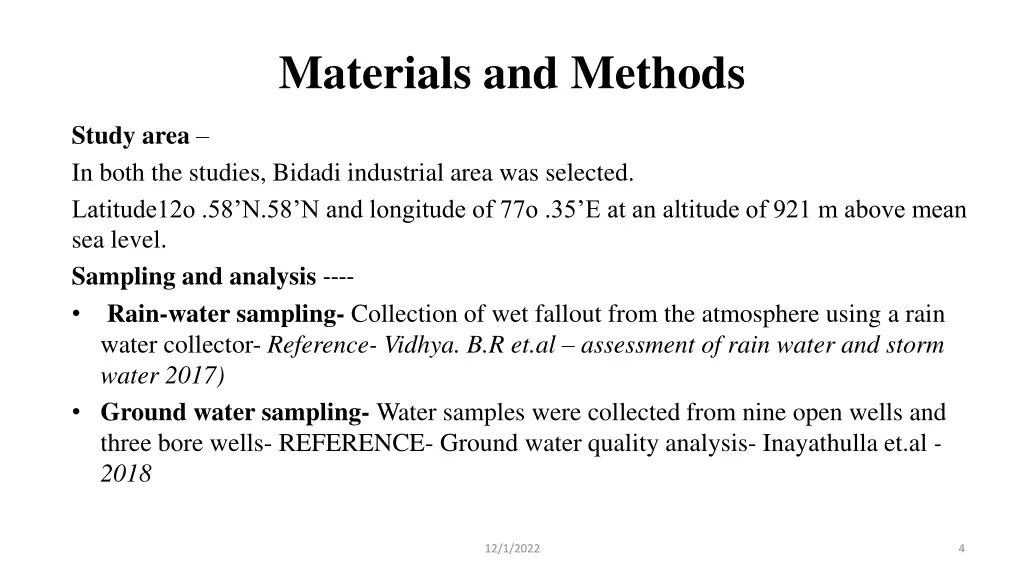 materials and methods