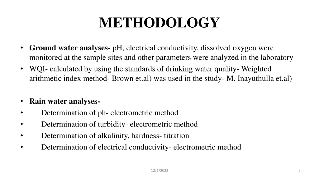 methodology