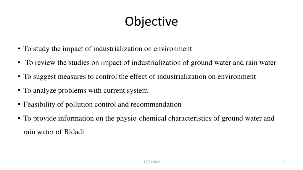 objective