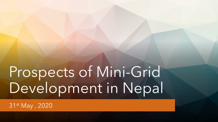 prospects of mini grid development in nepal