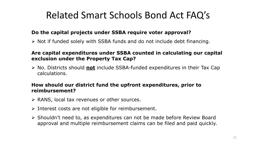 related smart schools bond act faq s