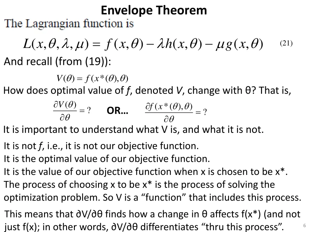 envelope theorem 1