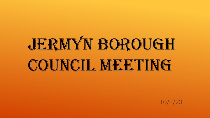 jermyn borough council meeting