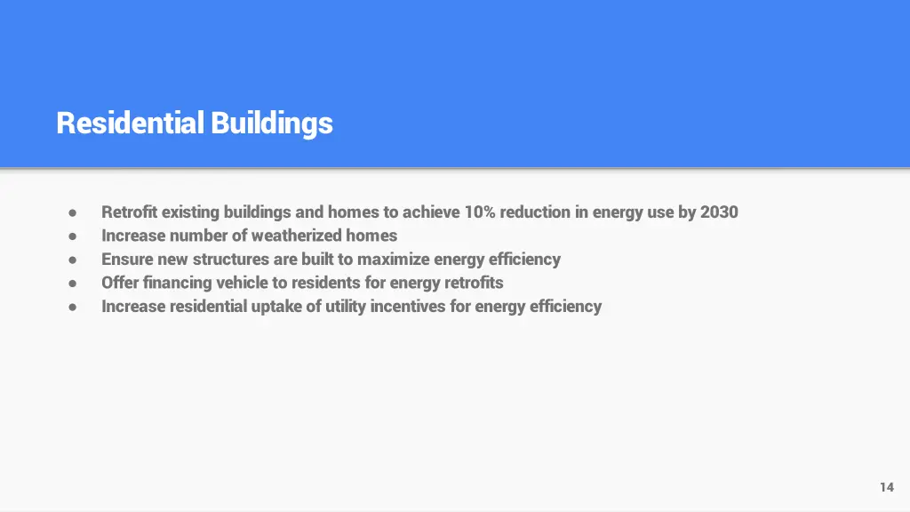 residential buildings
