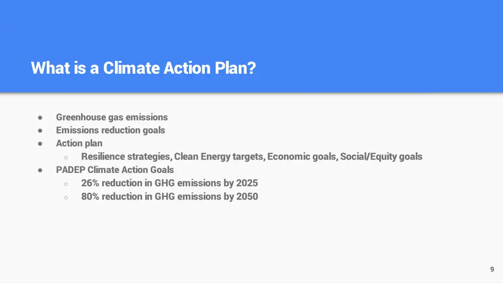 what is a climate action plan
