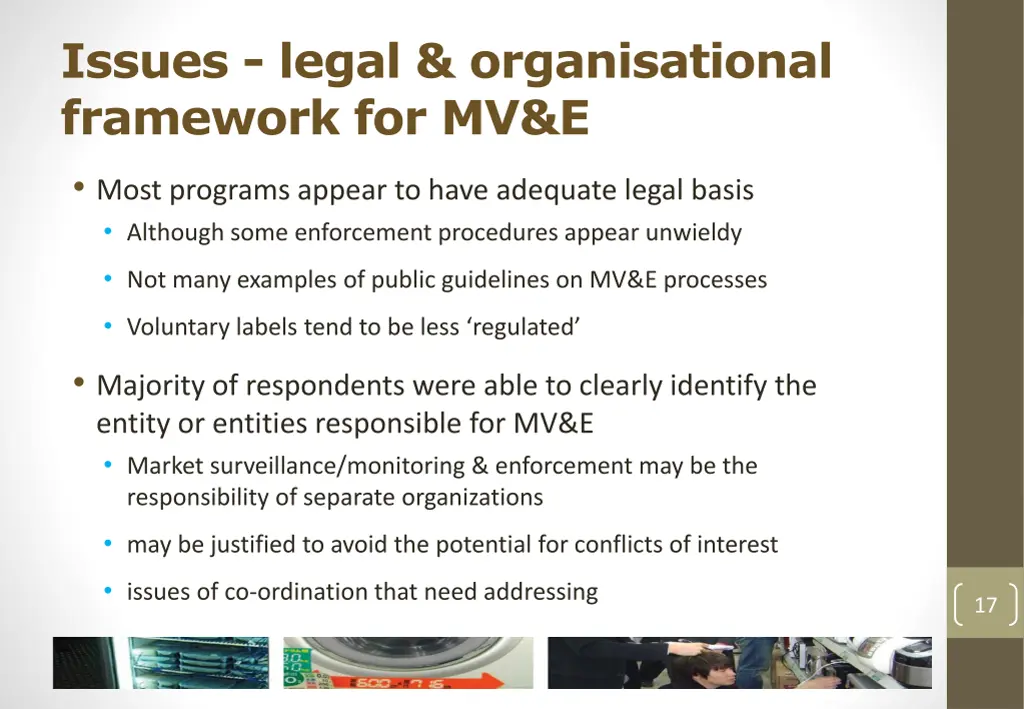 issues legal organisational framework for mv e