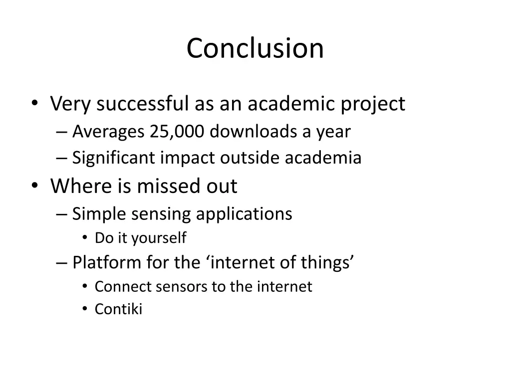 conclusion