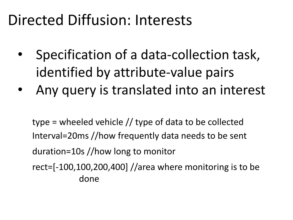 directed diffusion interests