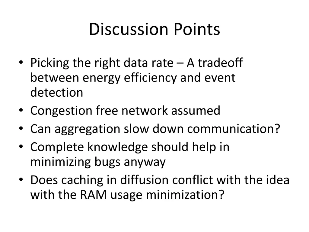 discussion points 1