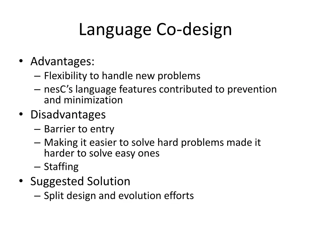 language co design